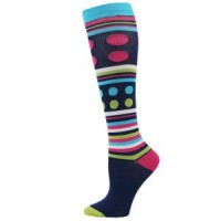 Fashion Stripe & Dot Design Compression Sock - Regular - 01431