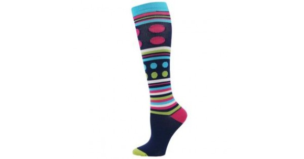 Fashion Stripe & Dot Design Compression Sock - XL - 01433 ...