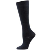 Solid Black Compression Sock- XL - 01656