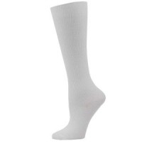 Solid White Compression Sock- XL - 01655