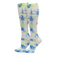 Tie Dye Premium Blue/Green Fashion Compression Sock - 92100