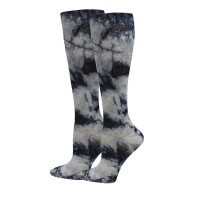 Tie Dye Premium Black/Grey  Fashion Compression Sock - 92101