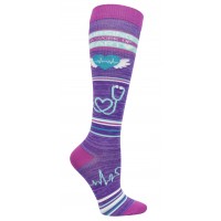 Nursing is a Work of Heart Fashion Compression Sock - 92008