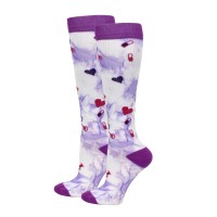 Tie Dye Premium Medical Icons Fashion Compression Sock - 92102