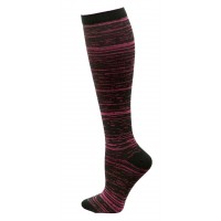 Marled Compression Sock -  Dark Pink - 94661