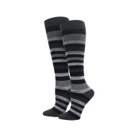 Grey Marled Fashion Compression Socks XL -92045