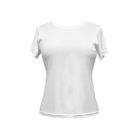Short Sleeve Solid White Tee - 92111