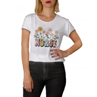 Nurse Spring Flowers S/S Tee - 92217