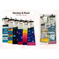 Fashion Compression 6pk Sock Assortment -00063