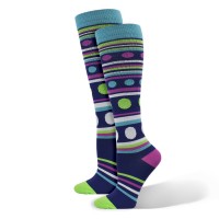 Fashion Stripe & Dot Design Compression Sock - Regular - 01431